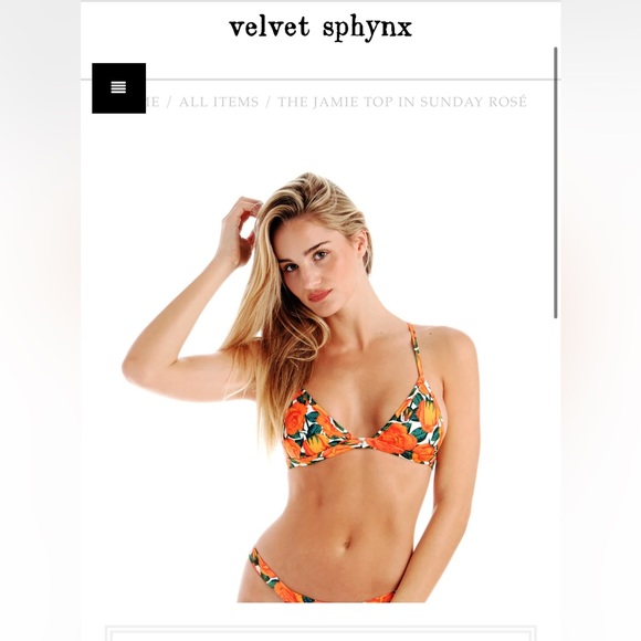 Velvet Sphynx Bikini Set - Picture 3 of 5